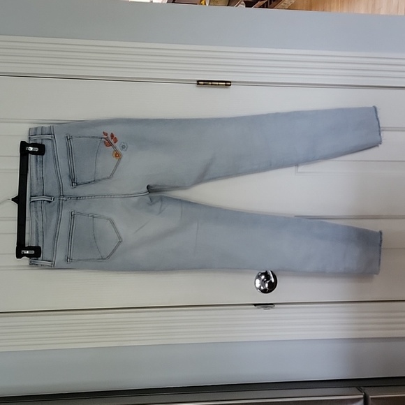 DRIFTWOOD JACKIE HIGH RISE EMBROIDERED SKINNY JEANS DENIM PANTS - Picture 5 of 7